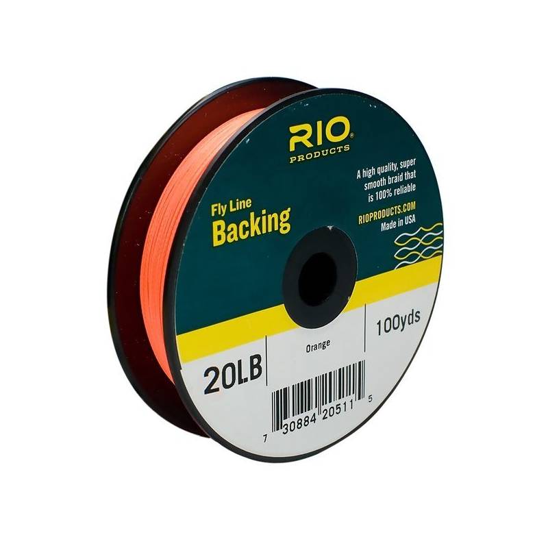 Backing RIO 20 LB. 100YD. NARANJA RIO BACKING