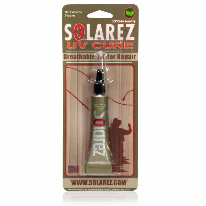 Solarez Barniz UV Cure Wader Repair 5 gram tubo Pkg. (Breathable)_ SOLAREZ VADEADORES